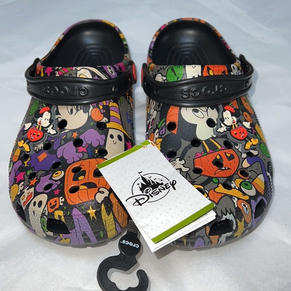 M8/W10 DISNEY CROCS Mickey and Minnie Halloween Shoes - Picture 3 of 14